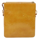 LOUIS VUITTON Monogram Vernis Motto Accessory Pouch Beige M91136 LV Auth 145682-3