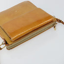 LOUIS VUITTON Monogram Vernis Motto Accessory Pouch Beige M91136 LV Auth 145682-6