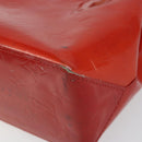 LOUIS VUITTON Monogram Vernis Reade PM Hand Bag Red Rouge M91088 LV Auth 145683-9