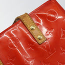 LOUIS VUITTON Monogram Vernis Reade PM Hand Bag Red Rouge M91088 LV Auth 145683-18