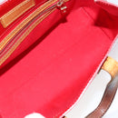 LOUIS VUITTON Monogram Vernis Reade PM Hand Bag Red Rouge M91088 LV Auth 145683-11