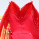 LOUIS VUITTON Monogram Vernis Reade PM Hand Bag Red Rouge M91088 LV Auth 145683-21