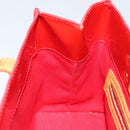 LOUIS VUITTON Monogram Vernis Reade PM Hand Bag Red Rouge M91088 LV Auth 145683-22
