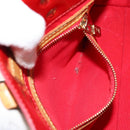 LOUIS VUITTON Monogram Vernis Reade PM Hand Bag Red Rouge M91088 LV Auth 145683-23