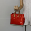 LOUIS VUITTON Monogram Vernis Reade PM Hand Bag Red Rouge M91088 LV Auth 145683-24