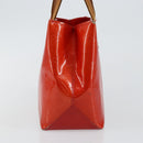 LOUIS VUITTON Monogram Vernis Reade PM Hand Bag Red Rouge M91088 LV Auth 145683-4
