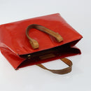LOUIS VUITTON Monogram Vernis Reade PM Hand Bag Red Rouge M91088 LV Auth 145683-7