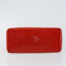 LOUIS VUITTON Monogram Vernis Reade PM Hand Bag Red Rouge M91088 LV Auth 145683-5