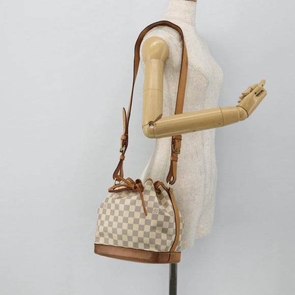 LOUIS VUITTON Damier Azur Noe BB Schoudertas N41220 LV Auth 145688
