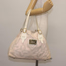 LOUIS VUITTON Cruise Line Taicienne PM Bag Canvas Pink M95672 LV Auth 145691-22