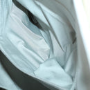 CHANEL Paris Biarritz MM Tote Bag Coated Canvas White Silver CC Auth 145693-23