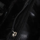 CHANEL Paris Biarritz GM Tote Bag Coated Canvas Black Silver CC Auth 145694-20