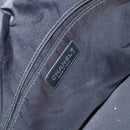 CHANEL Paris Biarritz GM Tote Bag Coated Canvas Black Silver CC Auth 145694-21