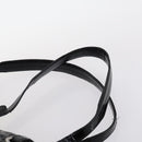 CHANEL Paris Biarritz GM Tote Bag Coated Canvas Black Silver CC Auth 145694-15