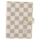 LOUIS VUITTON Damier Azur Agenda PM Day Planner Cover R20706 LV Auth 145698-13