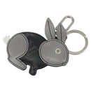 LOUIS VUITTON Monogram Eclipse Porte Cles Animal Rabbit Charm M63224 Auth 145705-1