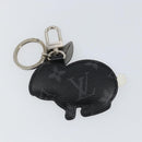 LOUIS VUITTON Monogram Eclipse Porte Cles Animal Rabbit Charm M63224 Auth 145705-10