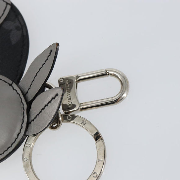 LOUIS VUITTON Monogram Eclipse Porte Cles Animal Rabbit Charm M63224 Auth 145705