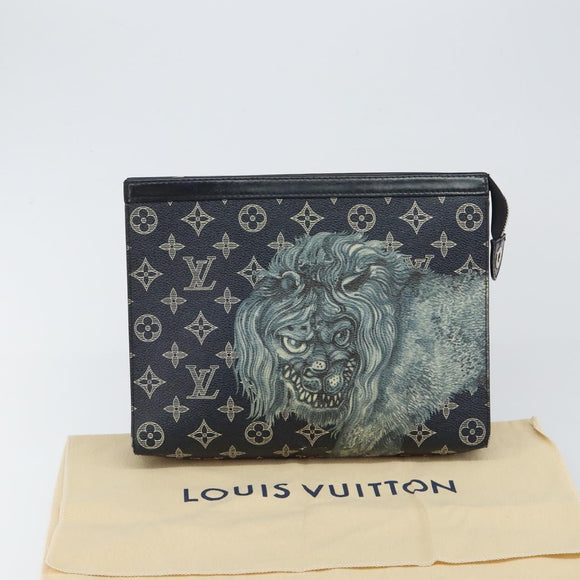 LOUIS VUITTON Savanna Chapman Brothers Pochette Voyage Bag M66639 LV Auth 145706
