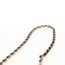 CHANEL Chain Checkered Flag Matelasse Bag Satin Beige Gold CC Auth 145708A-14