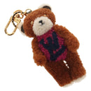 LOUIS VUITTON Porte Cles LV Teddy Bear Key Holder Mohair M69854 Auth 145710SAM-1