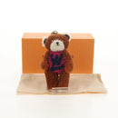 LOUIS VUITTON Porte Cles LV Teddy Bear Key Holder Mohair M69854 Auth 145710SAM-12