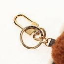 LOUIS VUITTON Porte Cles LV Teddy Bear Key Holder Mohair M69854 Auth 145710SAM-5