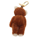 LOUIS VUITTON Porte Cles LV Teddy Bear Key Holder Mohair M69854 Auth 145710SAM-6