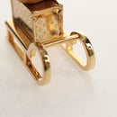 LOUIS VUITTON Porte Cles Petula Red Key Holder metal Gold M01437 Auth 145711SAM-19