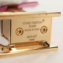 LOUIS VUITTON Porte Cles Petula Red Key Holder metal Gold M01437 Auth 145711SAM-11