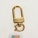 LOUIS VUITTON Porte Cles Petula Red Key Holder metal Gold M01437 Auth 145711SAM-4