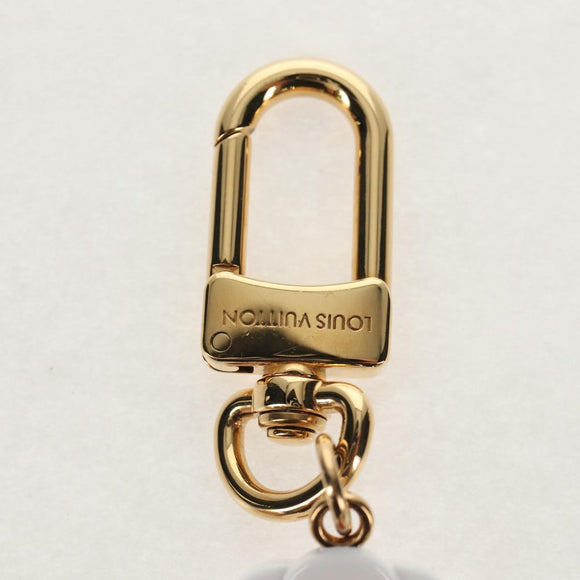 LOUIS VUITTON Porte Cles Petula Red Key Holder metal Gold M01437 Auth 145711SAM