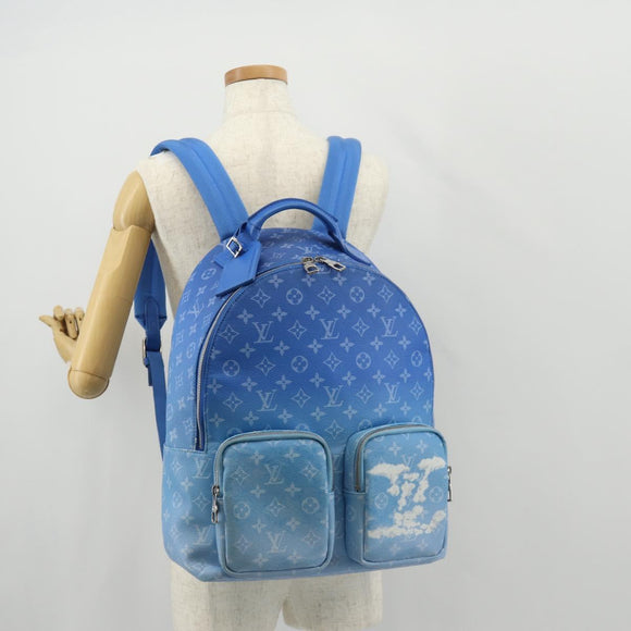 LOUIS VUITTON Monogram Clouds Multi Pocket Backpack Blue M45441 Auth 145712SAM