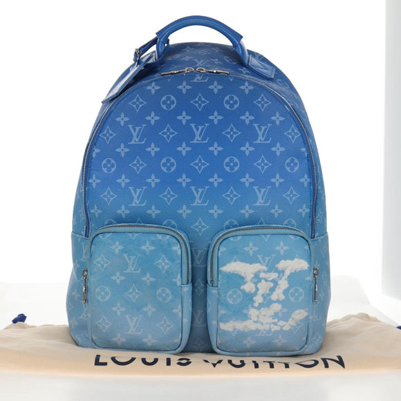 LOUIS VUITTON Monogram Clouds Multi Pocket Rugzak Blauw M45441 Auth 145712SAM