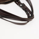 CHANEL Tote Bag Wool Brown CC Auth 145717-7