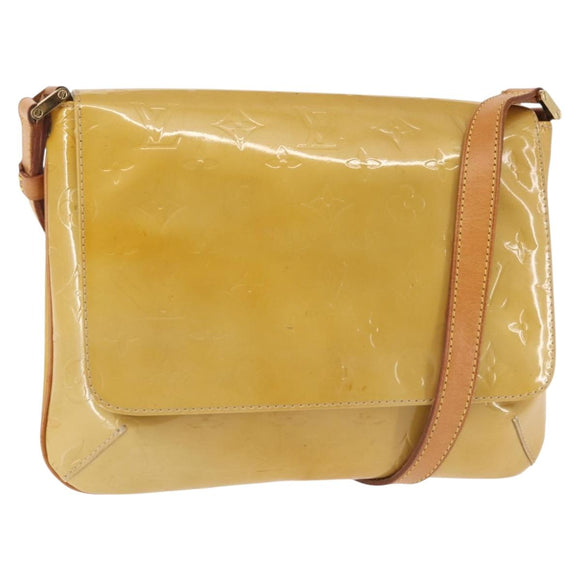 LOUIS VUITTON Monogram Vernis Thompson Street Bag Beige M91301 LV Auth 145733