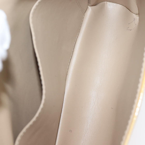 LOUIS VUITTON Monogram Vernis Thompson Street Bag Beige M91301 LV Auth 145733