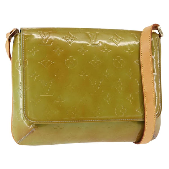 LOUIS VUITTON Monogram Vernis Thompson Street Bag Baby Blue M91009 Auth 145735