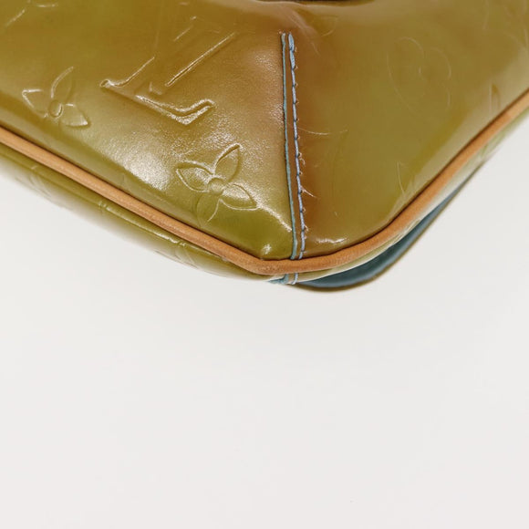 LOUIS VUITTON Monogram Vernis Thompson Street Bag Baby Blue M91009 Auth 145735