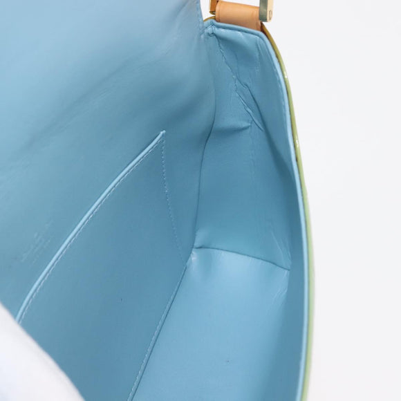 LOUIS VUITTON Monogram Vernis Thompson Street Bag Baby Blue M91009 Auth 145735