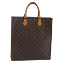 LOUIS VUITTON Monogram Sac Plat Hand Bag M51140 LV Auth 145748-1