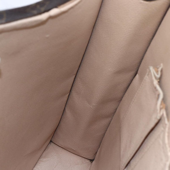 LOUIS VUITTON Monogram Sac Plat Hand Bag M51140 LV Auth 145748