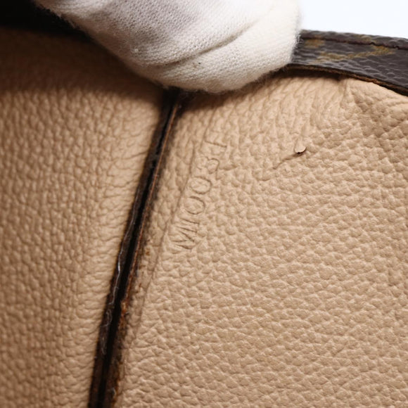 LOUIS VUITTON Monogram Sac Plat Hand Bag M51140 LV Auth 145748