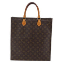 LOUIS VUITTON Monogram Sac Plat Hand Bag M51140 LV Auth 145748-2