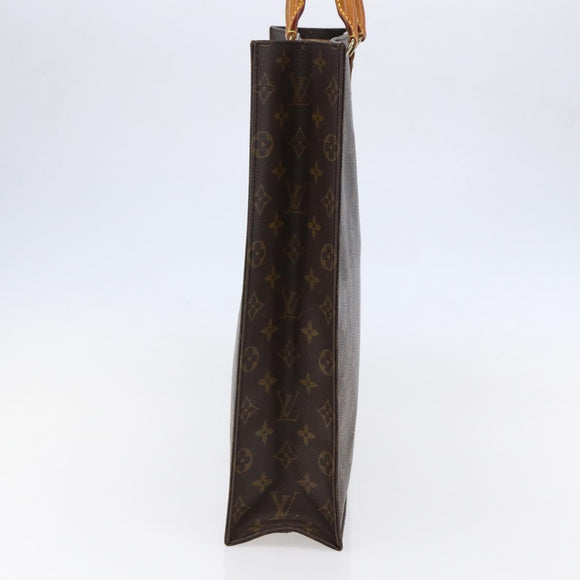 LOUIS VUITTON Monogram Sac Plat Hand Bag M51140 LV Auth 145748