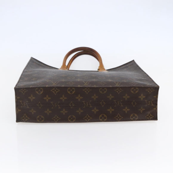 LOUIS VUITTON Monogram Sac Plat Hand Bag M51140 LV Auth 145748