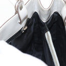 Salvatore Ferragamo Gancini Tote Bag Leather Beige Silver Auth 145755-17