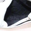 Salvatore Ferragamo Gancini Tote Bag Leather Beige Silver Auth 145755-19