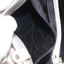 Salvatore Ferragamo Gancini Tote Bag Leather Beige Silver Auth 145755-22