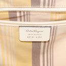 Salvatore Ferragamo Gancini Tote Bag Rattan Brown Silver Auth 145756-12